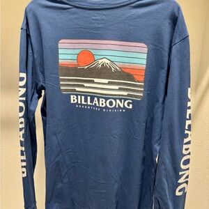 Billabong Adventure Division Graphic Long Sleeve Tee in Blue